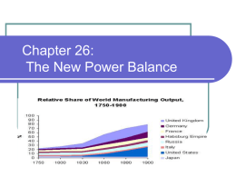 Chapter 26: The New Power Balance