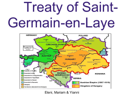Treaty of St. Germaine