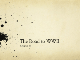 The Road to WWII - Boyd-GLHS