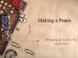 Making a Peace