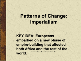 Patterns of Change: Imperialism
