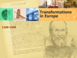 Transformations in Europe - Arlington Public Schools
