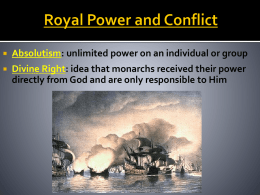 Royal Power and Conflict