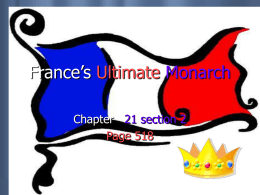 France`s Ultimate Monarch