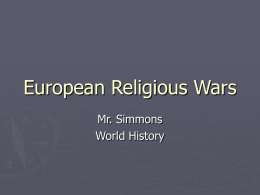 European Religious Wars