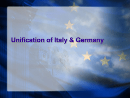 Unification of Italy & Germany