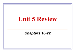Unit 5 Review - Jenks Public Schools