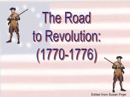 The Road to Revolution