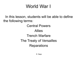 World War I - White Plains Public Schools