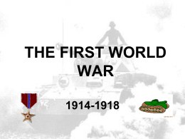 the first world war 1914-1918