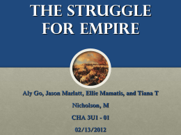 The Struggle for Empire (pgs. 43 to 49)