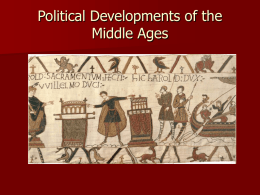 Political Developments of the Middle Ages
