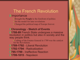 The French Revolution - APEH