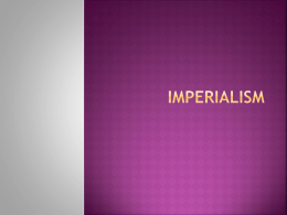 Imperialism - Dorsey High School