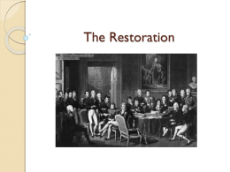 The Restoration