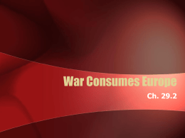 War Consumes Europe - mrs-saucedo