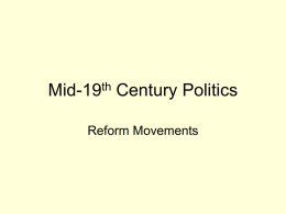 Mid-19th Century Politics