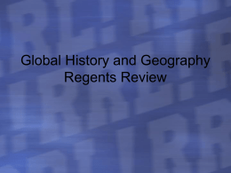 Global History Regents Review