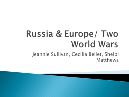 Russia & Europe/ Two World Wars