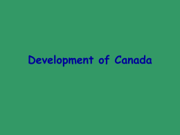 Development of Canada