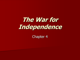 File the war for independence