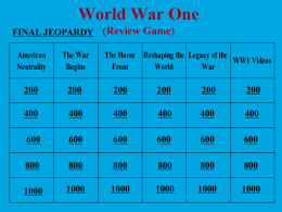 WW1 Review Game 09