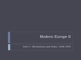 Modern Europe II