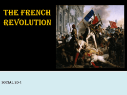 The French Revolution - socialstudies20