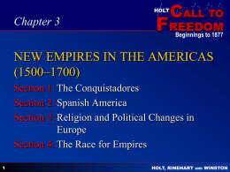 chapter 3 new empires in the americas (1500–1700)