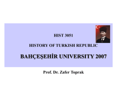 No Slide Title - The Ataturk Institute for Modern Turkish History