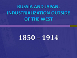 Russia and Japan 1750 to 1914