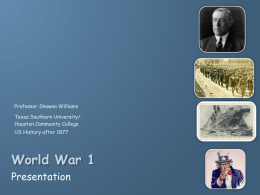 World War 1 - HCC Learning Web