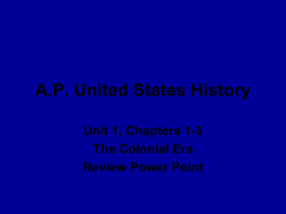 Unit 1 Review Power Point