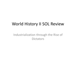 Review Industrial Revolution Through Interwar Periodx