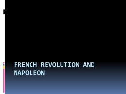French Revolution and Napeleon