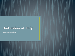 Unification of Italy - Mr. Mac`s Virtual Existence