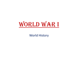 World War I Power point