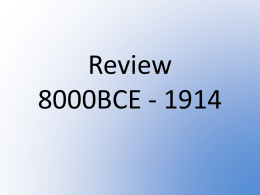 Review 8000BCE