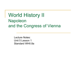 Napoleon and Congress of Vienna