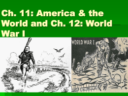 Imperialism and World War I