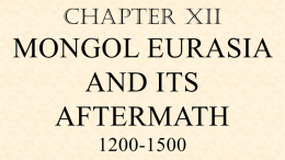 Mongol Eurasia and its aftermath, 1200-1500