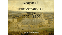 Transformations in Europe [CH 16]