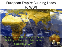European Empire Building Leads to WWI