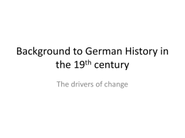 Background to German History