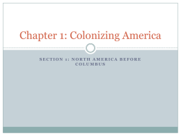 Chapter 1: Colonizing America