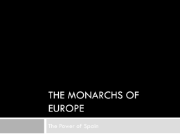 The Monarchs of Europe - MPHS