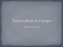 Nationalism in Europe - Coyne: World History