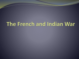 The French and Indian War - Social Circle City Schools