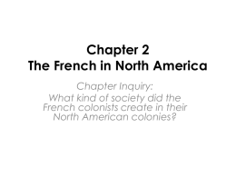 Chapter 2 The French in North America