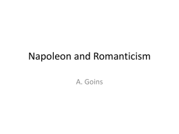 Napoleon and Romanticism